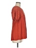 Hayden 100% Rayon Red Orange Short Sleeve Blouse Size XL - photo 4