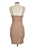 Unbranded Solid Tan Casual Dress Size L - photo 2
