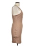Unbranded Solid Tan Casual Dress Size L - photo 4