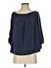 Soprano 100% Polyester Blue 3/4 Sleeve Blouse Size S - photo 1