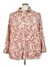 Inner Circle Inc. 100% Polyester Paisley Ivory 3/4 Sleeve Blouse Size 3X - photo 1