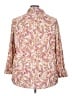 Inner Circle Inc. 100% Polyester Paisley Ivory 3/4 Sleeve Blouse Size 3X - photo 2