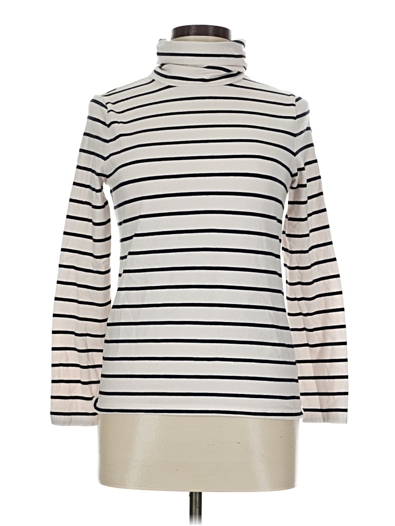 Pre-owned Talbots Turtleneck Sweater In White