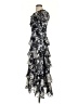 MARCHESA notte 100% Polyester Paisley Blue Cocktail Dress Size 2 - photo 5