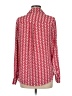Express 100% Polyester Hearts Red Long Sleeve Blouse Size M - photo 2