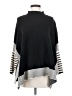 Pink Lily Stripes Black Poncho Size S - photo 1