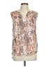 Valette 100% Viscose Brown Sleeveless Blouse Size L - photo 1