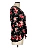 No Boundaries Floral Black Long Sleeve Blouse Size L - photo 4