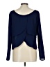 Lovemarks 100% Polyester Blue Long Sleeve Top Size L - photo 2