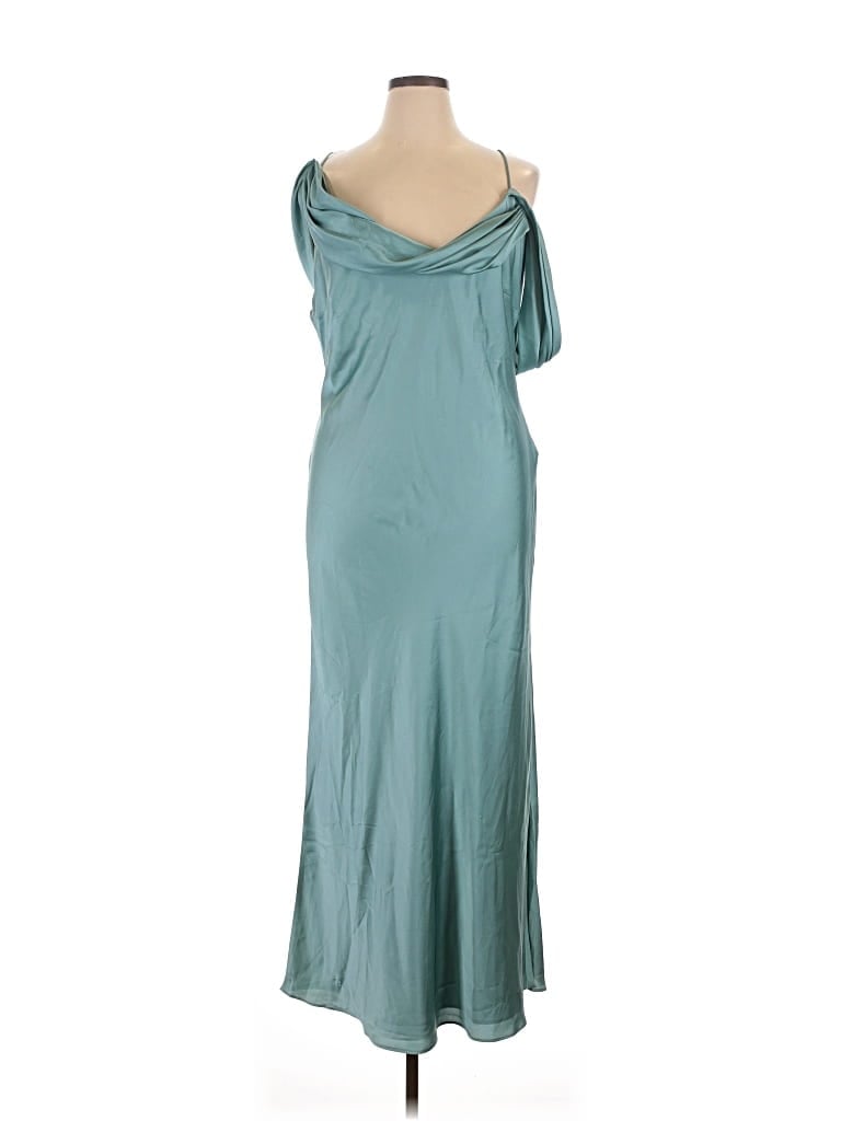 Pre-owned Fame And Partners Cocktail Dress In Blue