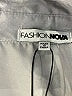 Fashion Nova 100% Polyester Metallic Silver Long Sleeve Blouse Size XL - photo 7