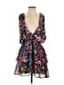 Slate & Willow 100% Polyester Floral Blue Cocktail Dress Size S - photo 1
