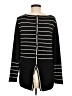 August Silk Stripes Black Pullover Sweater Size M - photo 2