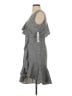 Aqua Plaid Gray Cocktail Dress Size S - photo 5