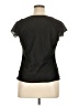 Nine & Co. 100% Polyester Solid Black Short Sleeve Top Size XL - photo 2