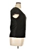 Nine & Co. 100% Polyester Solid Black Short Sleeve Top Size XL - photo 4