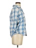 Joie 100% Cotton Plaid Blue 3/4 Sleeve Button-Down Shirt Size XS - photo 4