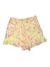 Zimmermann 100% Linen Floral Yellow Orange Shorts Size 3 - photo 2