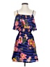 J for Justify 100% Polyester Tropical Blue Casual Dress Size S - photo 1