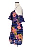 J for Justify 100% Polyester Tropical Blue Casual Dress Size S - photo 5