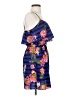 J for Justify 100% Polyester Tropical Blue Casual Dress Size S - photo 4