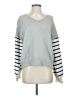 Very J Stripes Blue Pullover Sweater Size S - photo 1