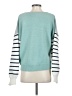 Very J Stripes Blue Pullover Sweater Size S - photo 2