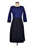 Boden Color Block Blue Casual Dress Size 6 Long - photo 1