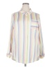 Torrid Stripes Ivory Long Sleeve Blouse Size 3X Plus (3) - photo 1