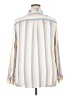 Torrid Stripes Ivory Long Sleeve Blouse Size 3X Plus (3) - photo 2