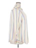 Torrid Stripes Ivory Long Sleeve Blouse Size 3X Plus (3) - photo 4