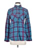 Sundance Plaid Teal Long Sleeve Button-Down Shirt Size XS - photo 1
