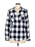 Thread & Supply 100% Cotton Plaid Blue Long Sleeve Button-Down Shirt Size L - photo 1