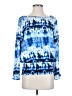 MICHAEL Michael Kors 100% Polyester Blue Long Sleeve Blouse Size S - photo 1