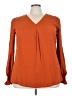 Funlingo Orange Long Sleeve Blouse Size 2X - photo 1