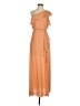 BCBGMAXAZRIA 100% Polyester Orange Casual Dress Size 2 - photo 1