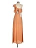 BCBGMAXAZRIA 100% Polyester Orange Casual Dress Size 2 - photo 2
