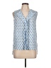 Atmosphere 100% Polyester Blue Sleeveless Blouse Size 10 - photo 1
