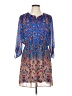 DR2 100% Polyester Paisley Blue Casual Dress Size L - photo 1