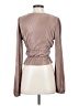Zara Brown Long Sleeve Blouse Size S - photo 2
