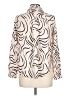 Unbranded Animal Print Ivory Pink Long Sleeve Blouse Size L (estimated) - photo 2