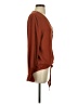 She + Sky 100% Polyester Brown Long Sleeve Blouse Size S - photo 4