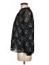 Ann Taylor LOFT Floral Black Long Sleeve Blouse Size M - photo 5