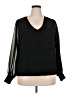 ELOQUII Solid Black Pullover Sweater Size 18 - 20 Plus - photo 1