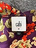 CAbi 100% Recycled Polyester Floral Purple Short Sleeve Blouse Size M - photo 7