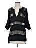 BCBGMAXAZRIA 100% Polyester Black 3/4 Sleeve Top Size S - photo 1