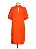 J.Crew 100% Polyester Solid Orange Casual Dress Size 2 - photo 1