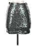 Rosette Metallic Silver Formal Skirt Size S - photo 1