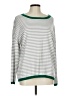 Unbranded 100% Cotton Stripes Silver Pullover Sweater Size L - photo 1