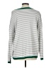 Unbranded 100% Cotton Stripes Silver Pullover Sweater Size L - photo 2